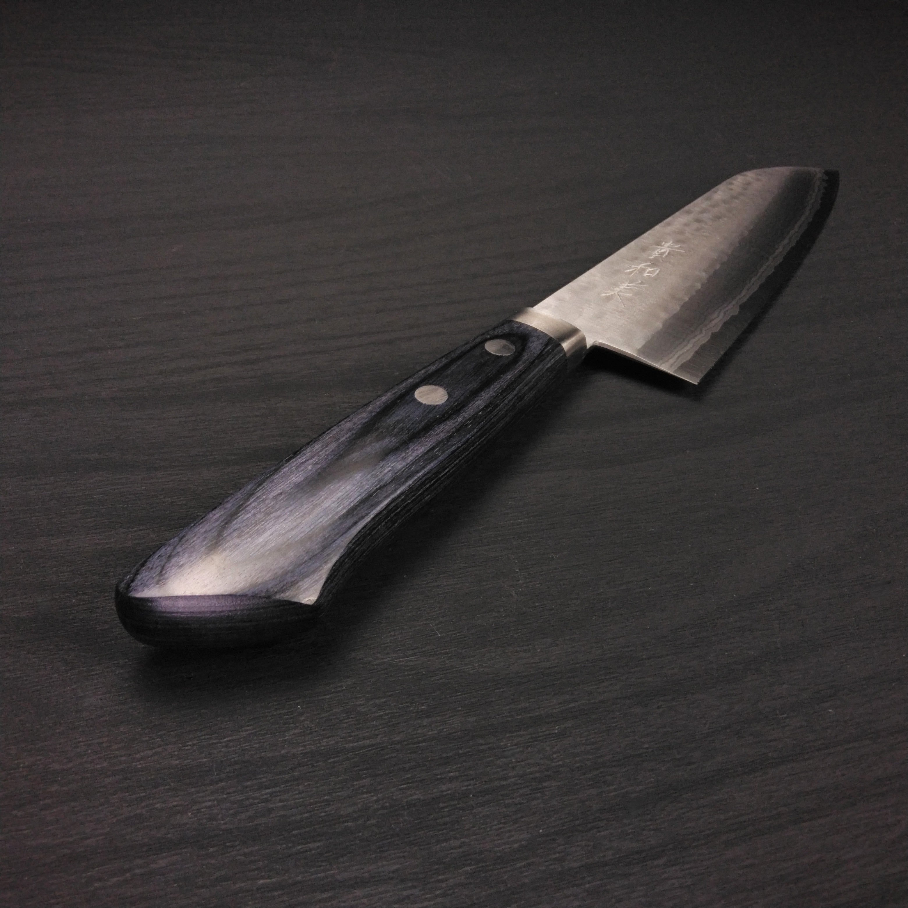 刻流 VG10ダマスカス 三徳165 ブルー